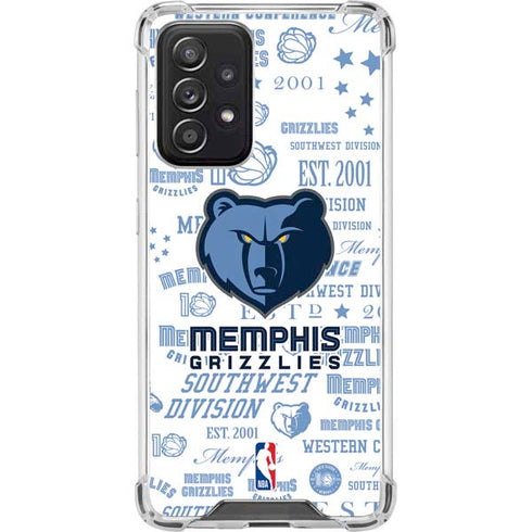 NBA Memphis Grizzlies Historic Blast Galaxy A52 5G Clear Case